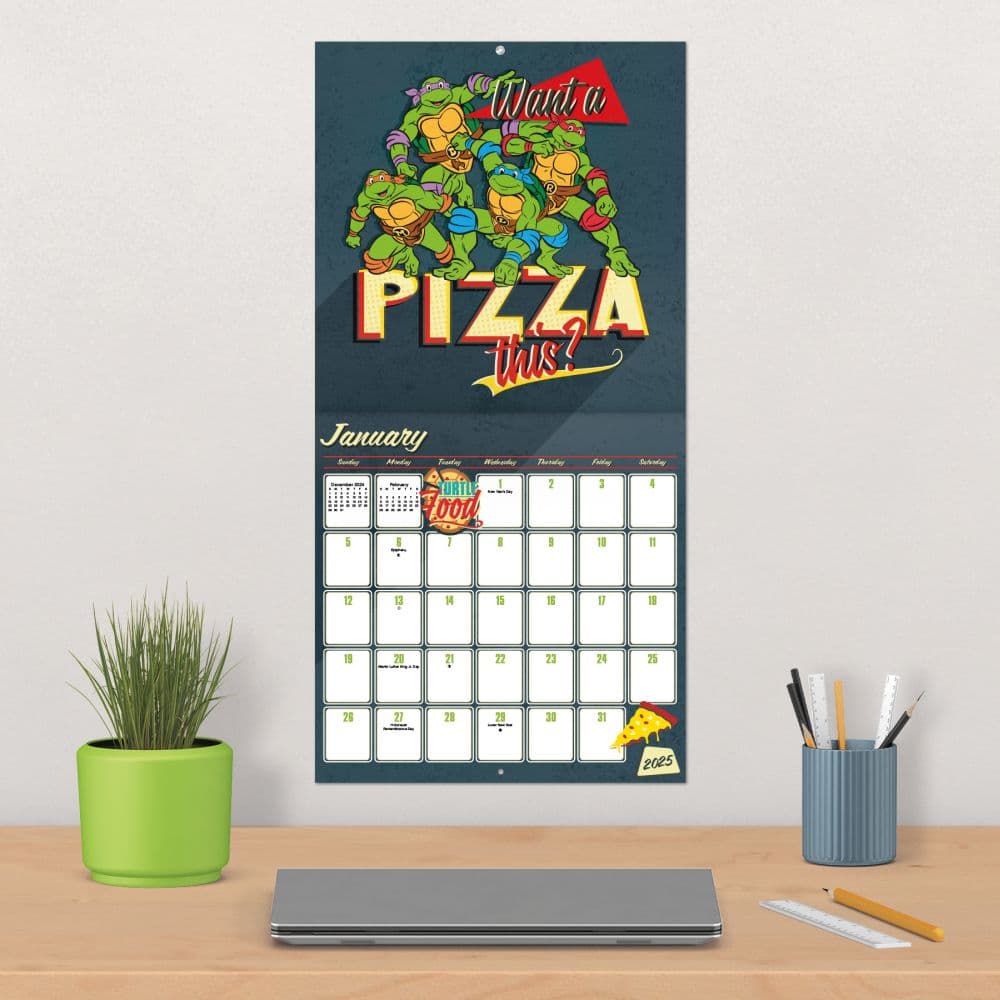 TMNT Mutant Mayhem 2025 Wall Calendar Fourth Alternate Image width=&quot;1000&quot; height=&quot;1000&quot;