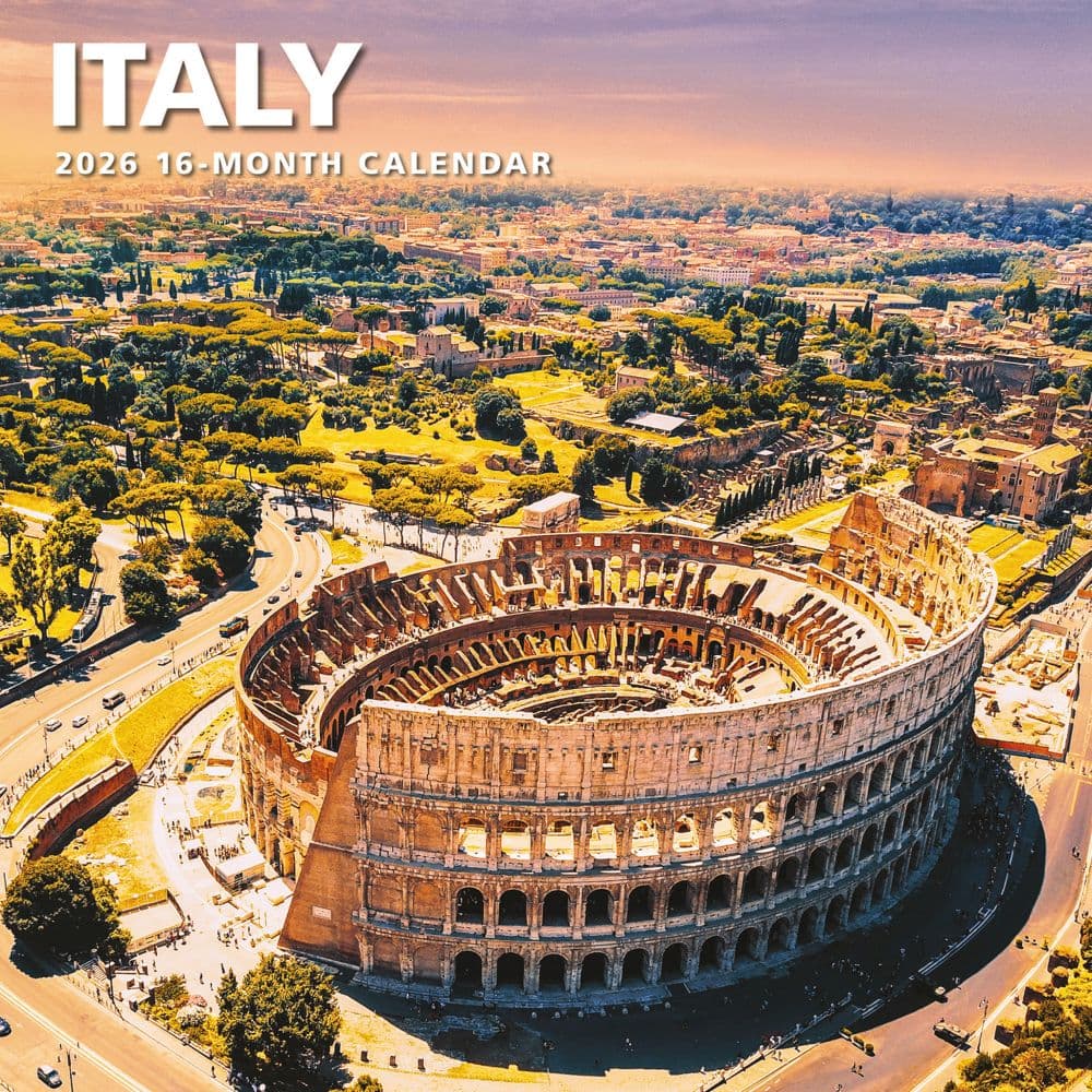 Italy 2026 Wall Calendar  Main Image