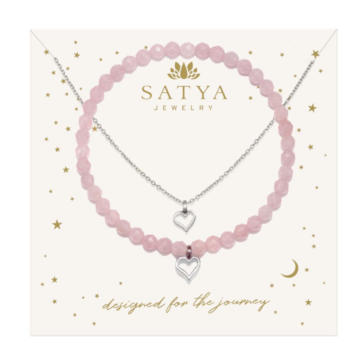 Expression of Love Necklace and Bracelet Set