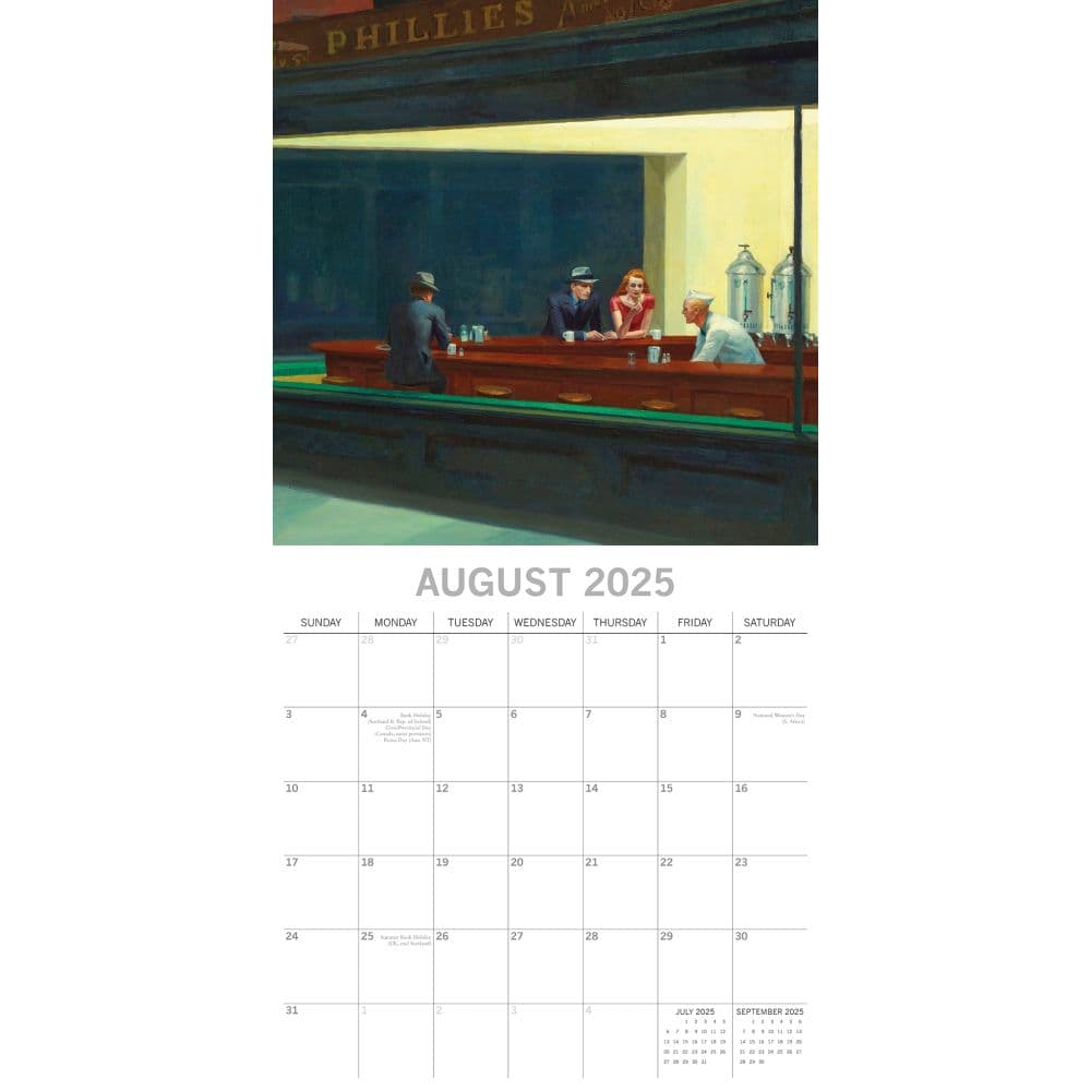 【SALE】 Edward Hopper 2025 Wall Calendar - Calendars.com 手帳・カレンダー