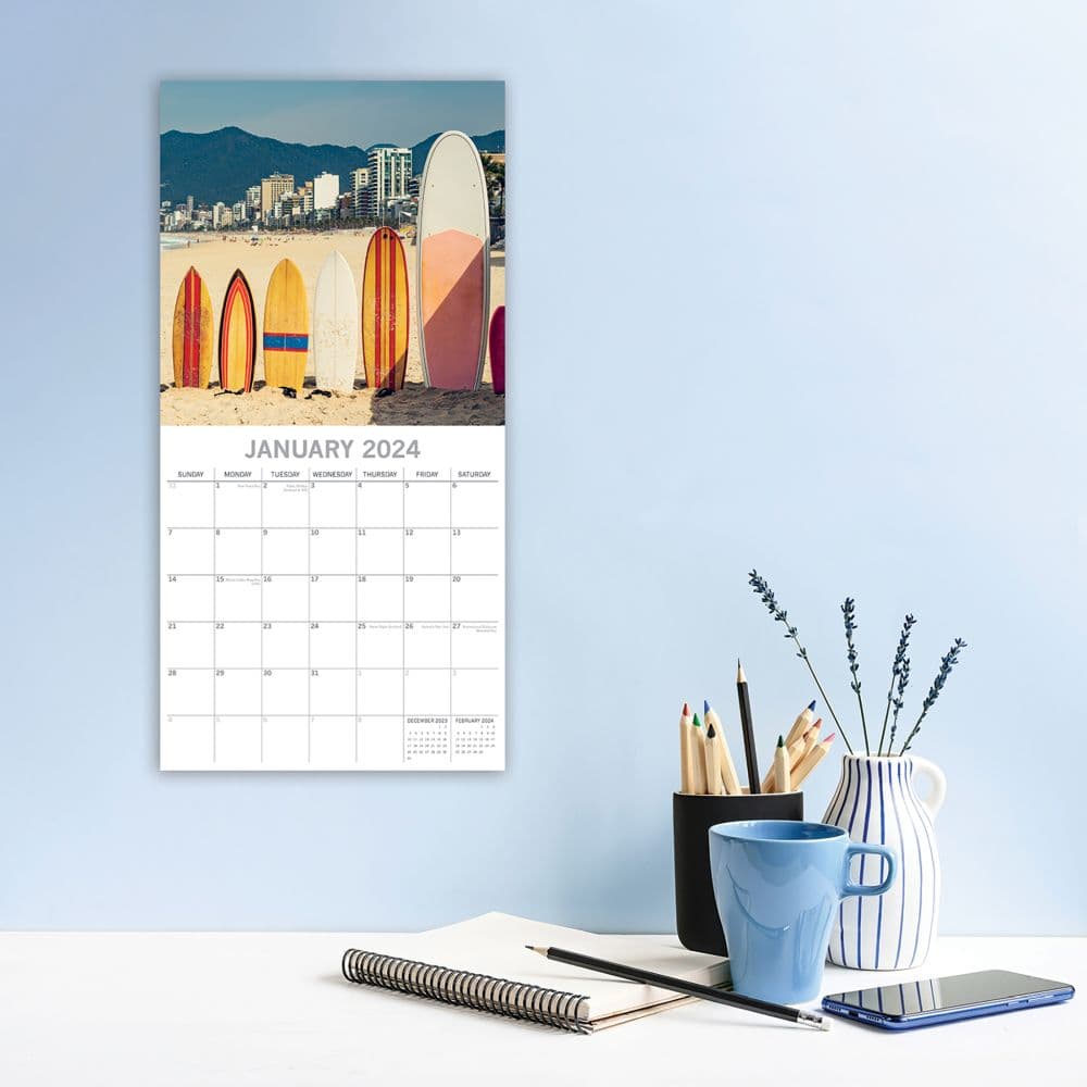 Surf Life 2024 Wall Calendar