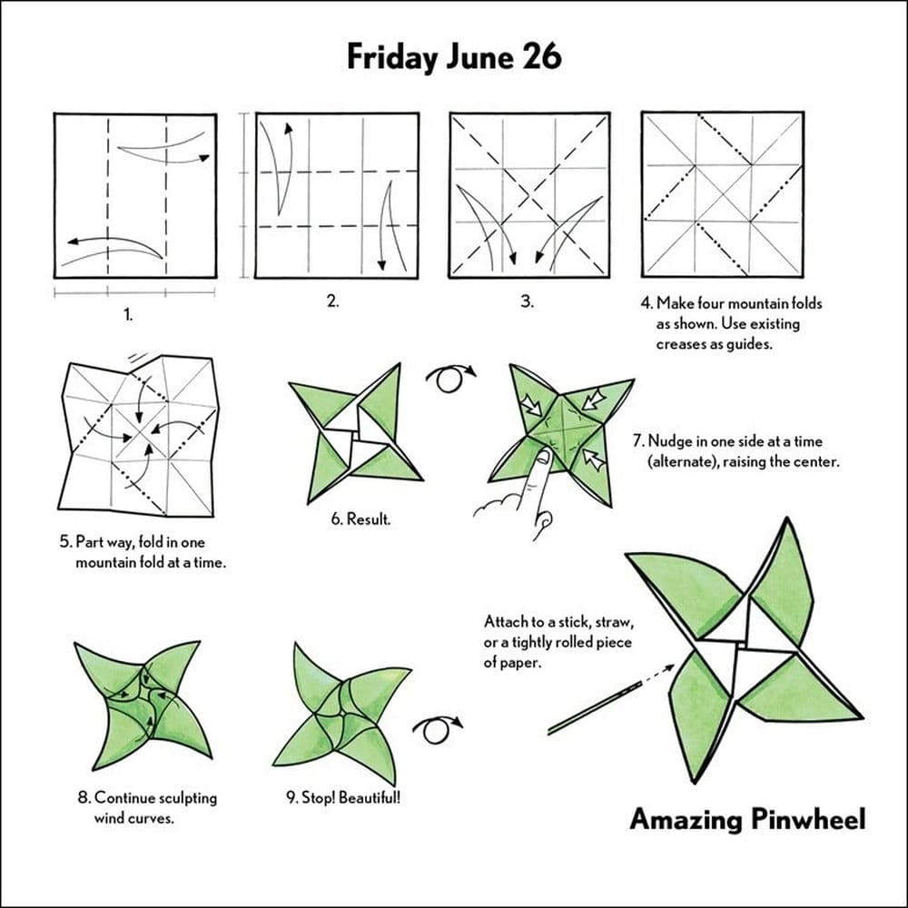 Origami 2026 Desk Calendar Third Alternate Image