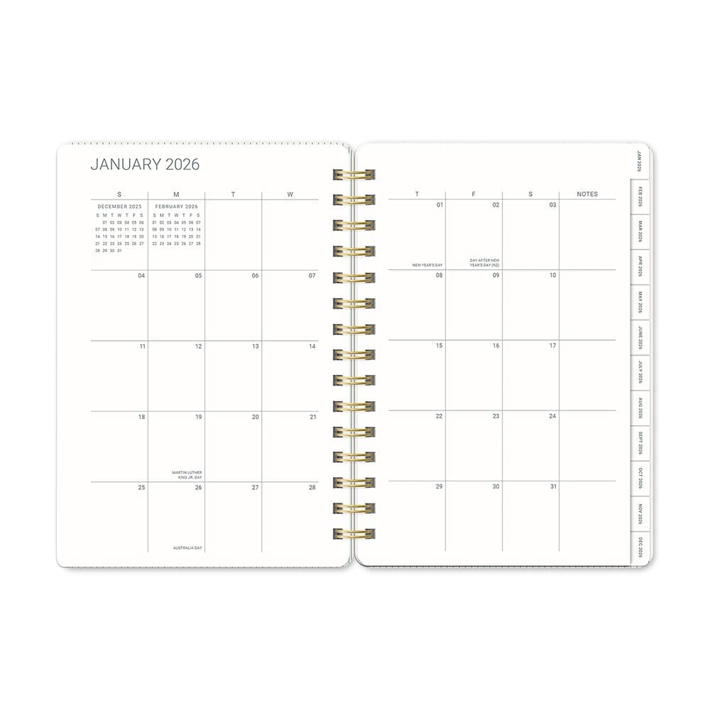 Teal Blue Agatha 2026 Planner Eighth Alternate Image