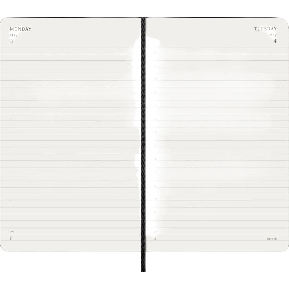 Moleskine Black Large 2027 Daily Soft Cover Planner Third Alternate Image
