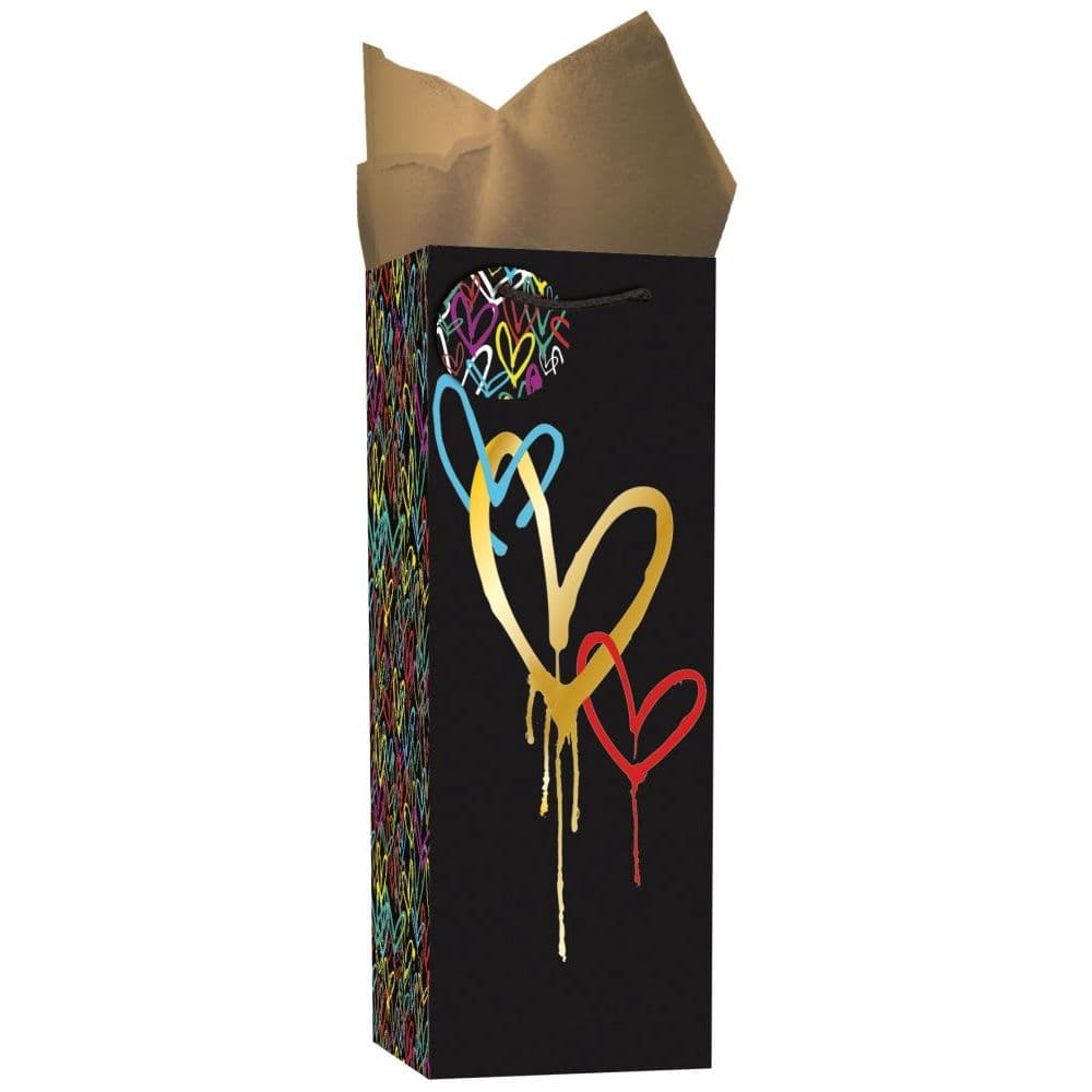 jgoldcrown Love Bottle Gift Bag by James Goldcrown