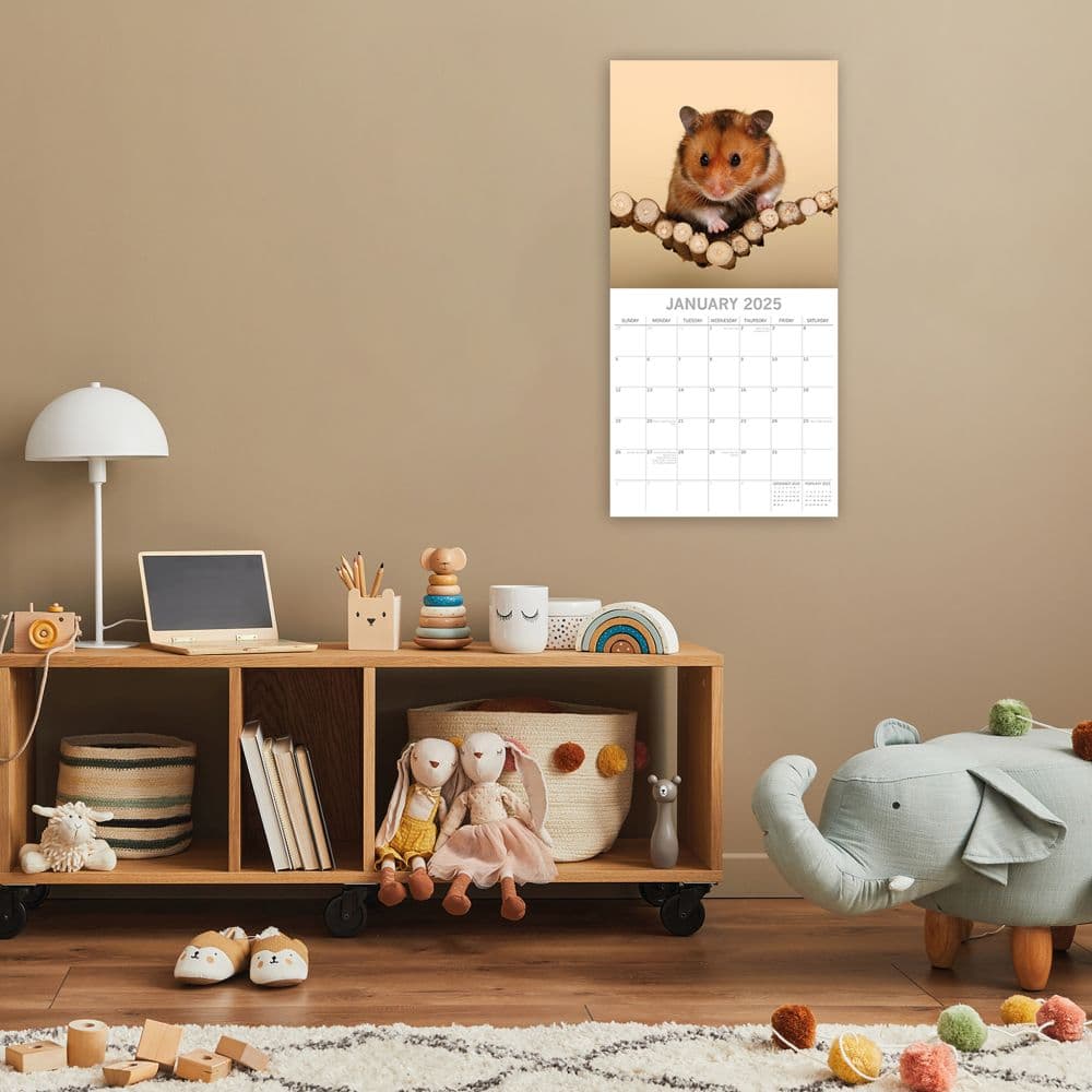 Hamsters 2025 Wall Calendar
