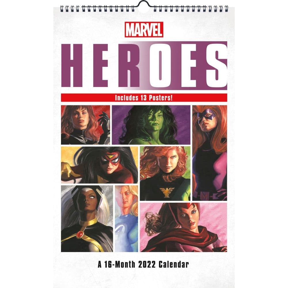 Marvel HERoes 2022 Poster Wall Calendar