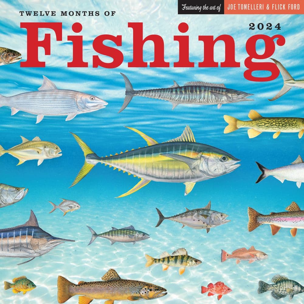  2024 Bass Fishing Monthly Wall Calendar By Bright Day