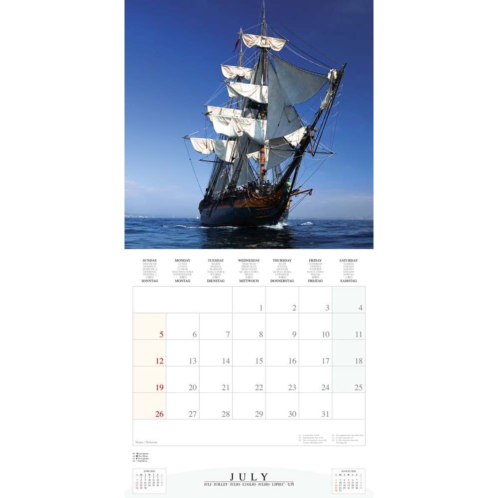 Sailing Tall Boats 2026 Wall Calendar Fourth Alternate Image