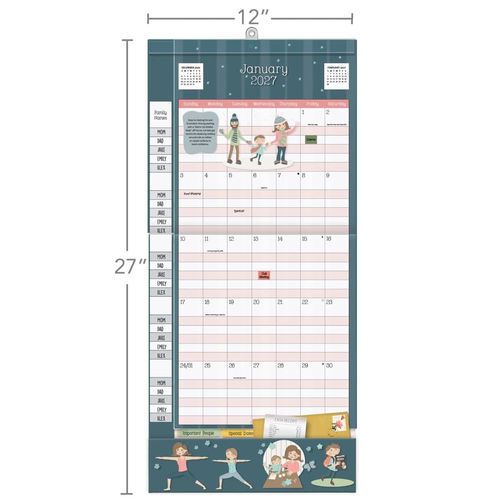 Moms 2027 Plan It Wall Calendar by Cindy Revell Third Alternate Image