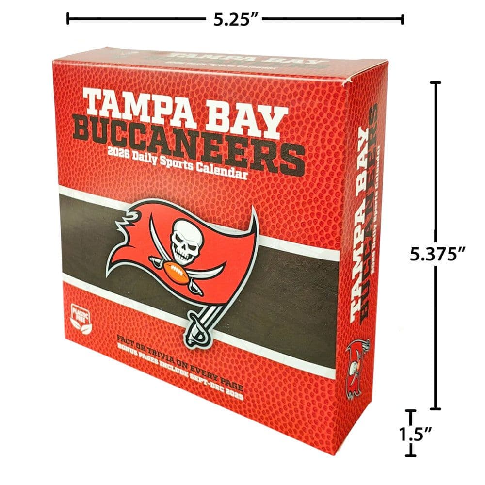 NFL Tampa Bay Buccaneers 2026 Desk Calendar Fourth Alternate Image