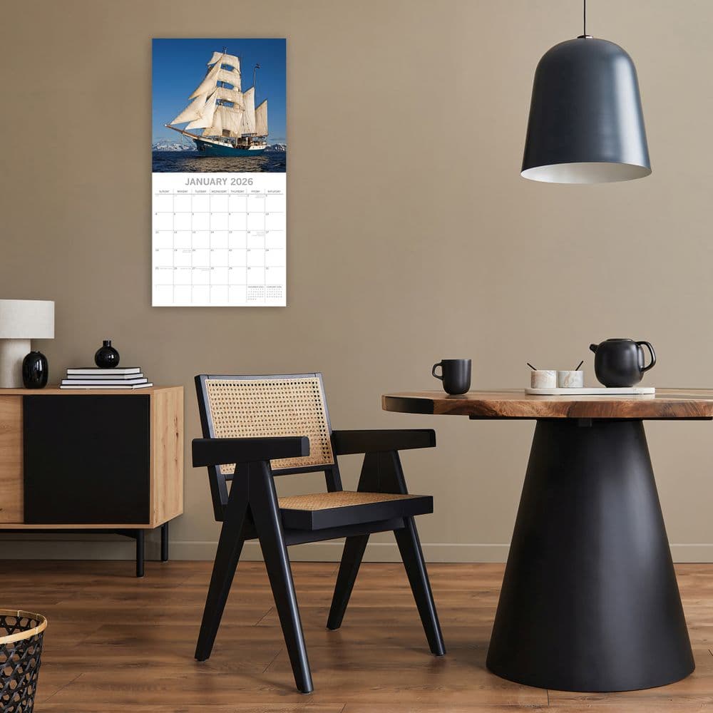 Tall Ships 2026 Wall Calendar, 12'' X 12'', 16-Month Calendar with Stapled Binding