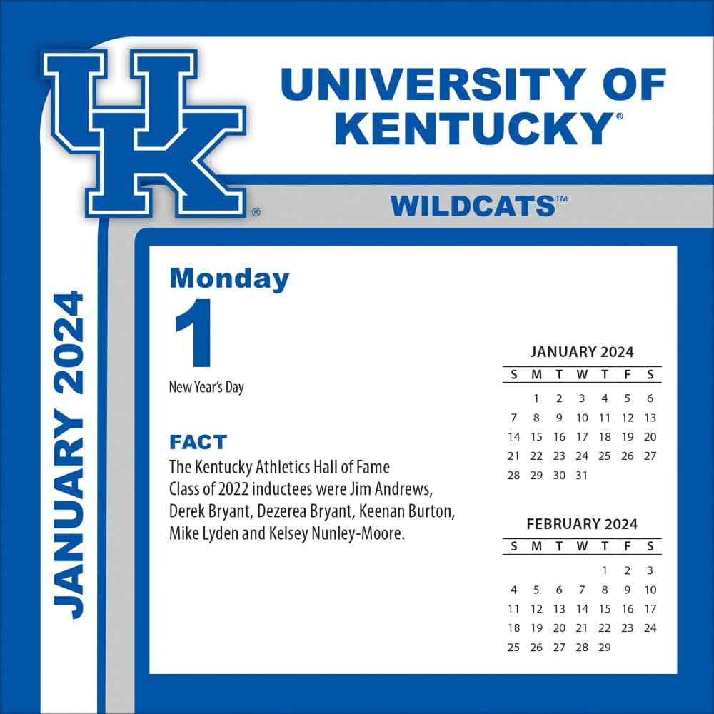 Kentucky Wildcats 2024 Desk Calendar Second Alternate Image width=&quot;1000&quot; height=&quot;1000&quot;
