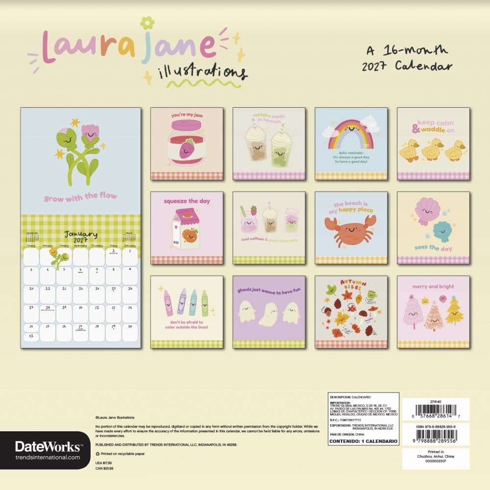 Laura Jane 2027 Wall Calendar First Alternate Image