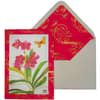 image Pink Orchids Blank Card