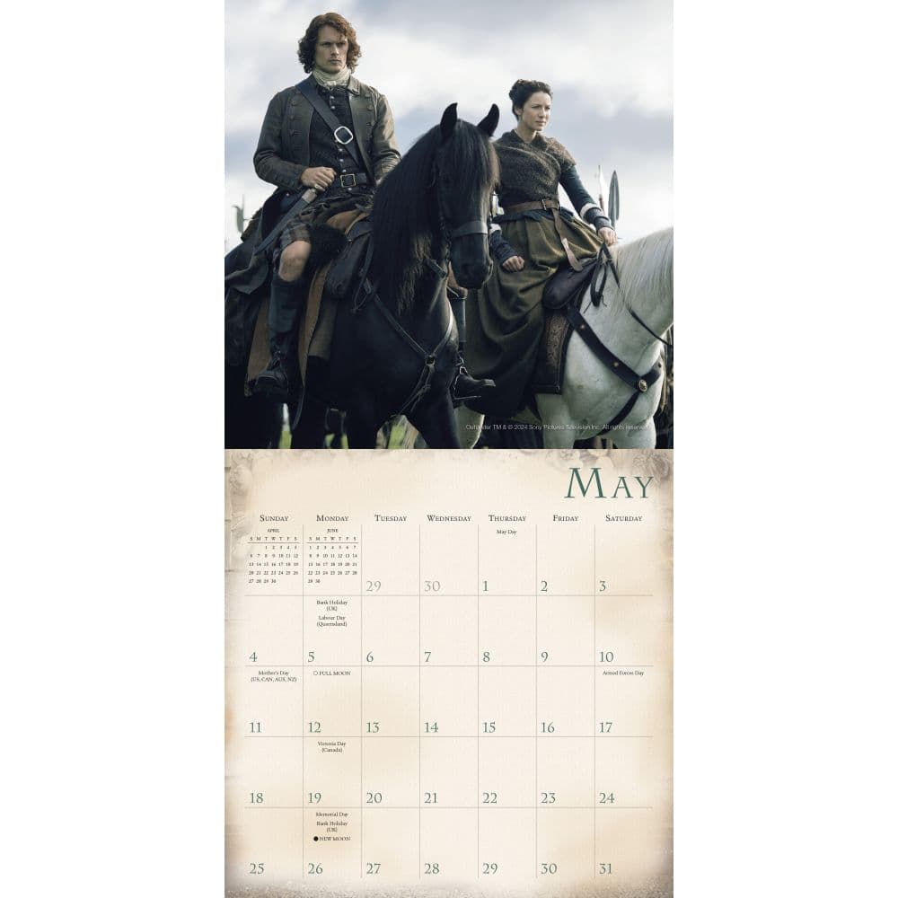 Outlander 2025 Mini Wall Calendar Third Alternate Image width=&quot;1000&quot; height=&quot;1000&quot;