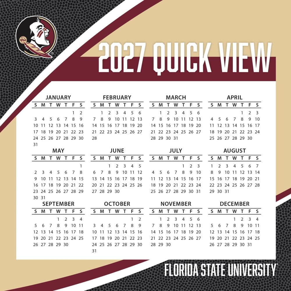 Florida State Seminoles 2027 Desk Calendar Fourth Alternate Image