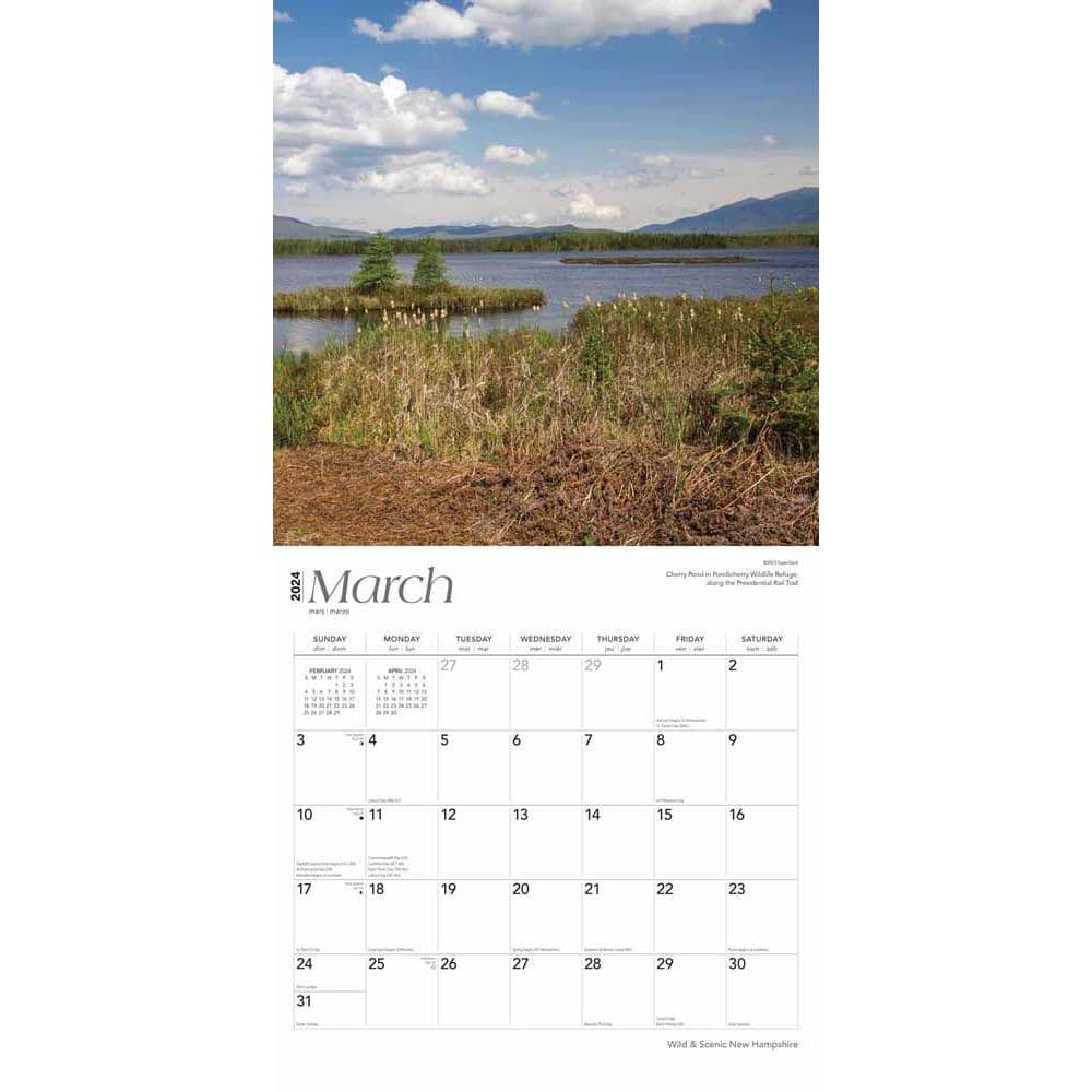 New Hampshire Wild and Scenic 2024 Wall Calendar Second Alternate Image width=&quot;1000&quot; height=&quot;1000&quot;