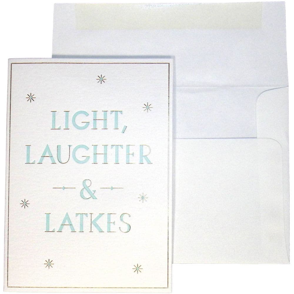 Light Laughter &amp; Latkes Hanukkah Card Main Product Image width=&quot;1000&quot; height=&quot;1000&quot;