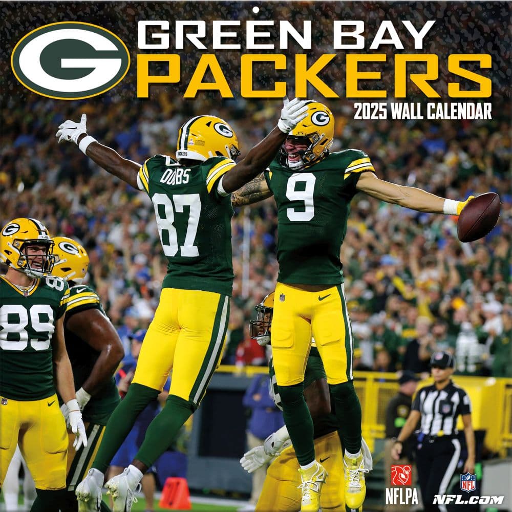 NFL Green Bay Packers 2025 Wall Calendar Main Image