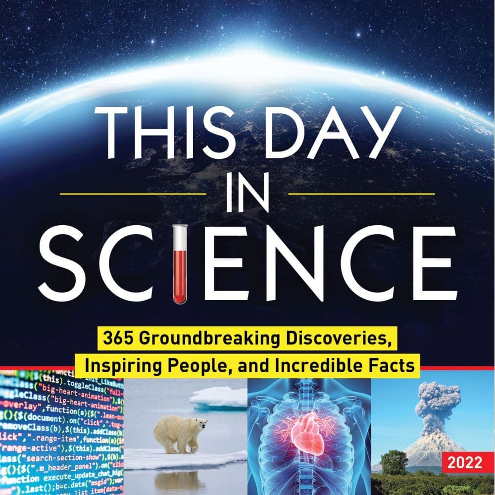 This Day in Science 2022 Desk Calendar