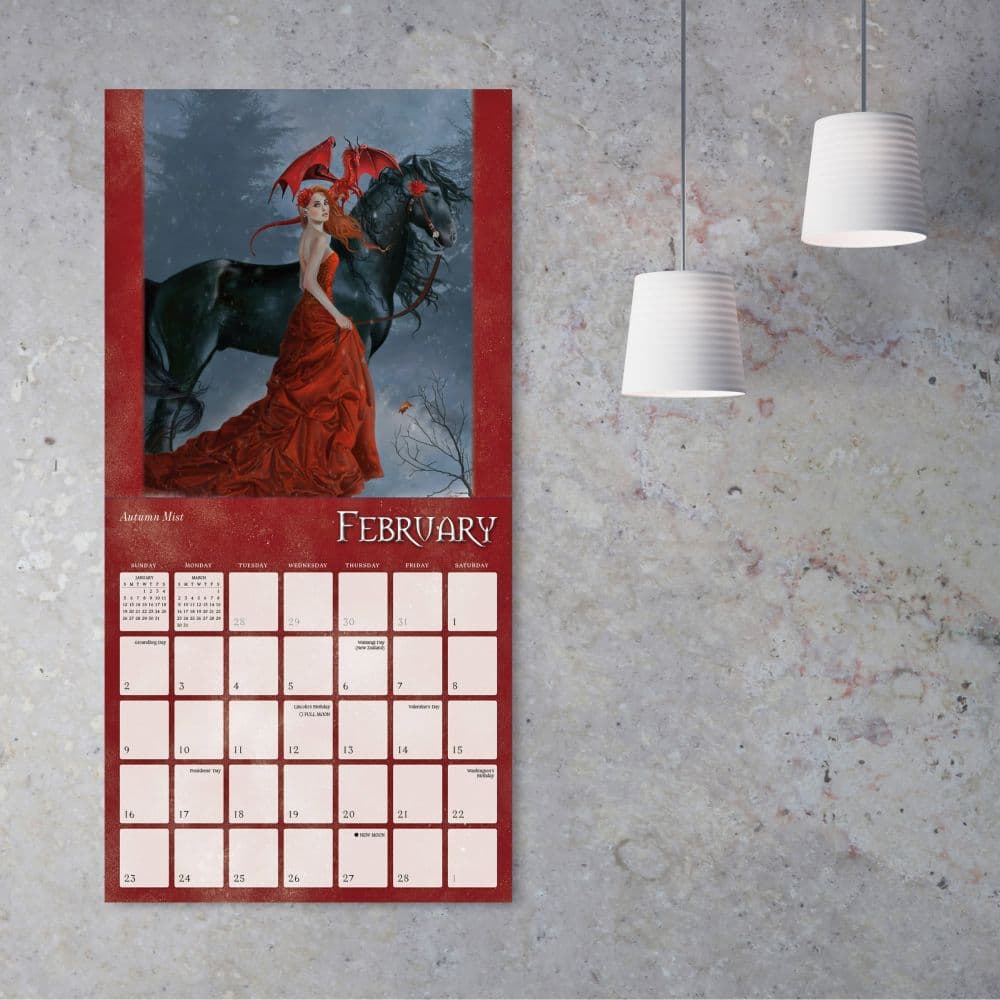 Dragon Witches 2025 Wall Calendar by Nene Thomas