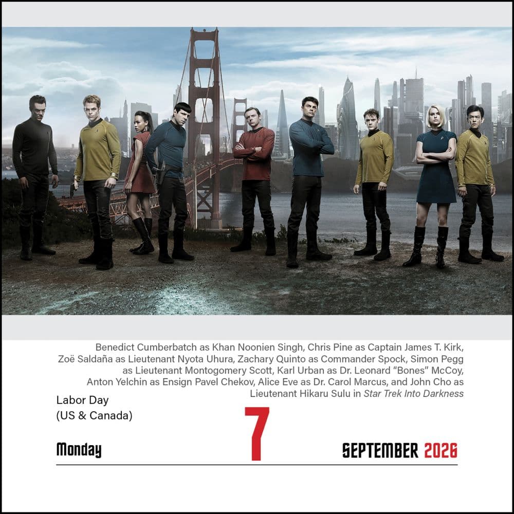 Star Trek 2026 Desk Calendar Fourth Alternate Image