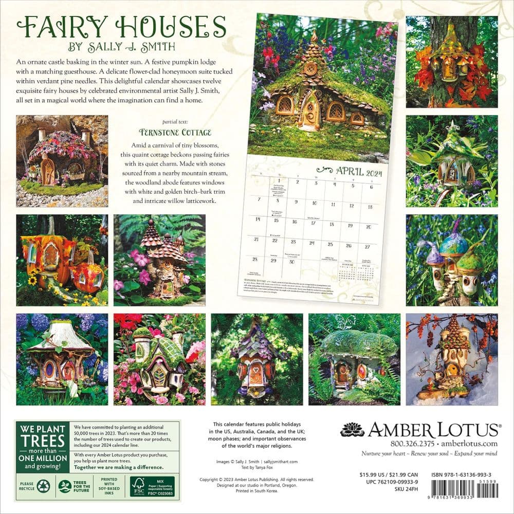 Faerie Houses 2024 Wall Calendar First Alternate Image width=&quot;1000&quot; height=&quot;1000&quot;
