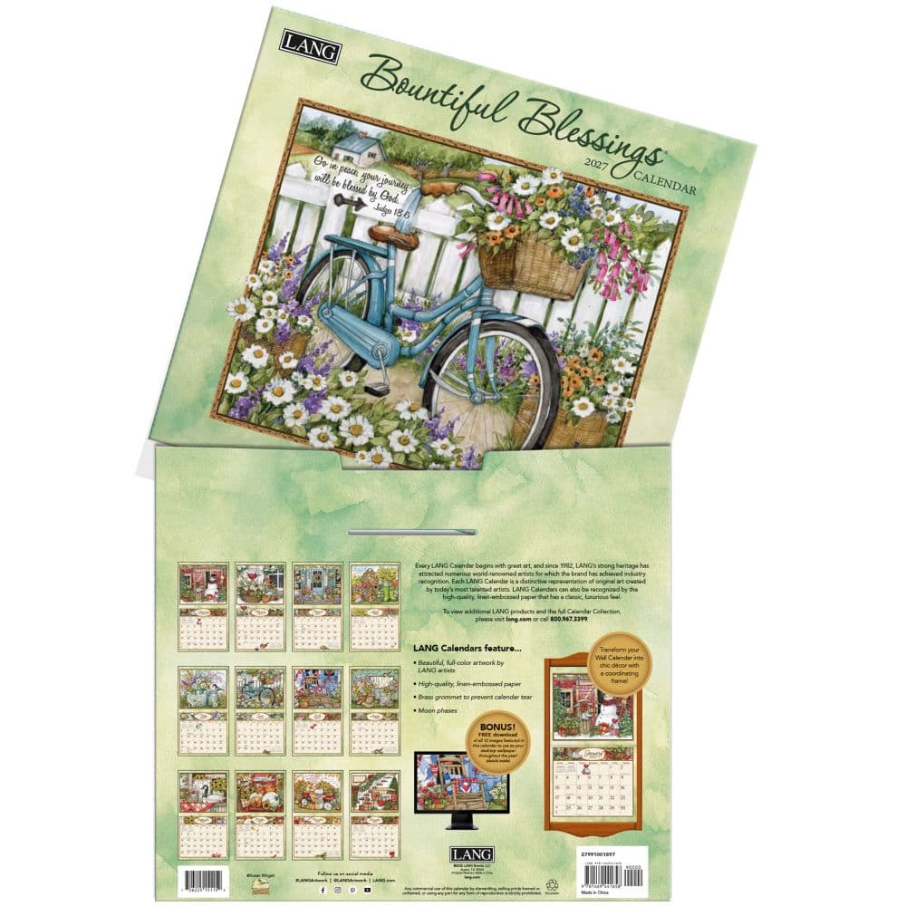 Bountiful Blessings 2027 Wall Calendar by Susan Winget Fourth Alternate Image