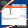 image Florida Gators 2027 Desk Calendar Second Alternate Image