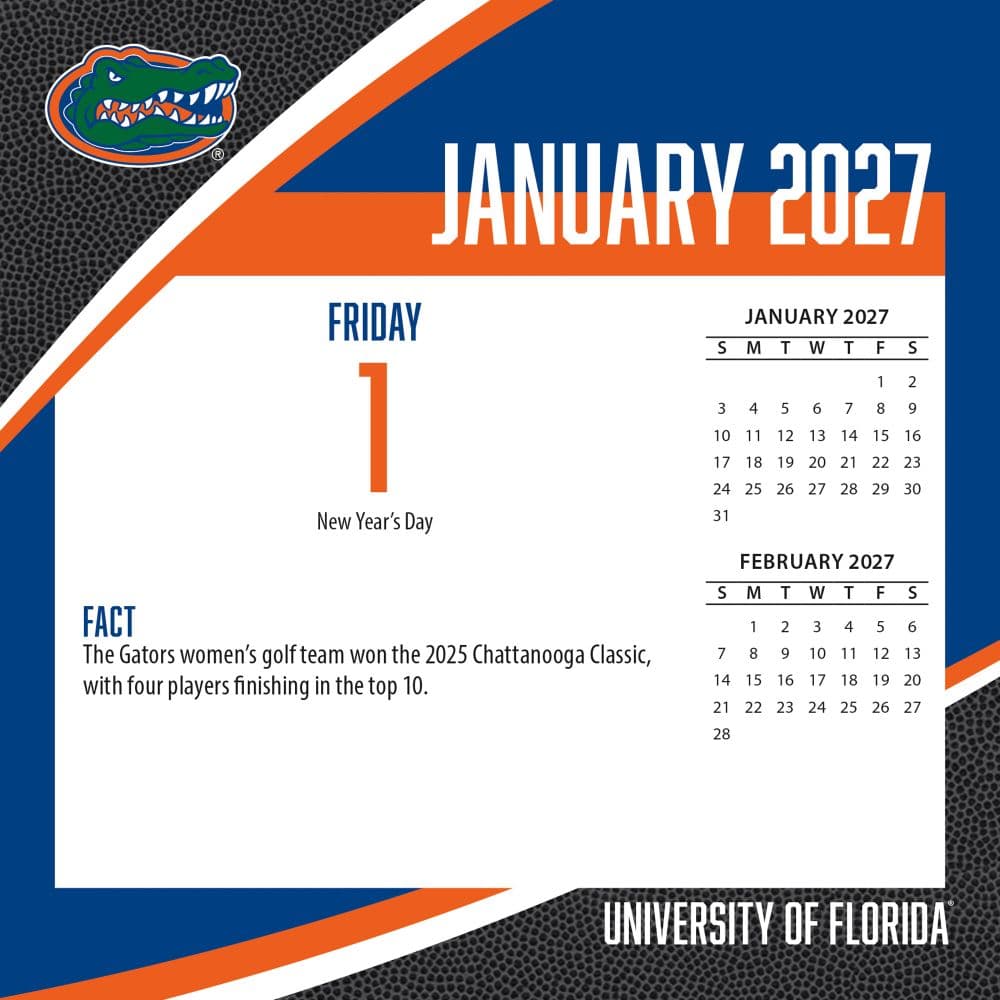 Florida Gators 2027 Desk Calendar Second Alternate Image