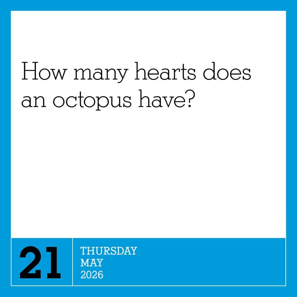 Amazing Trivia 2026 Desk Calendar Fifth  Alternate Image
