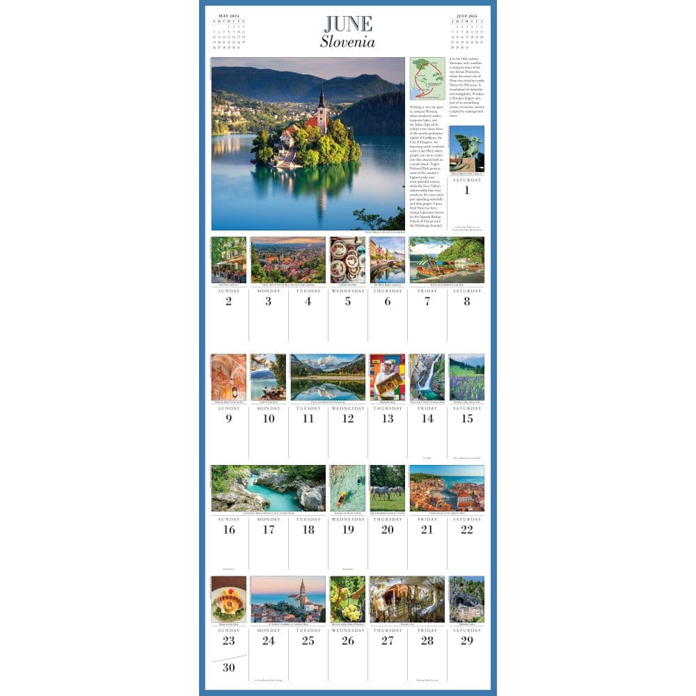 1000 Places To See 2024 Wall Calendar