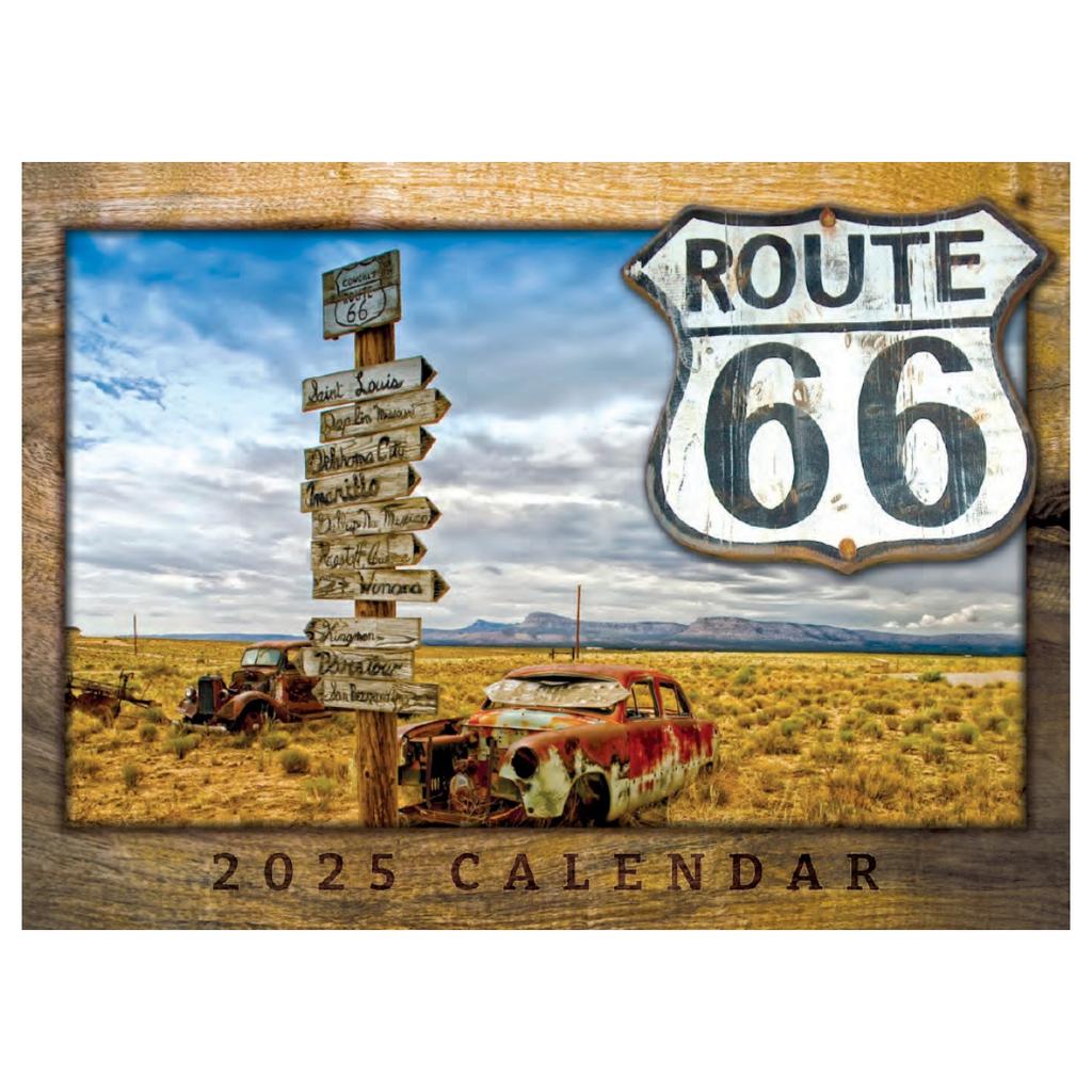 Route 66 2025 Wall Calendar Main Image