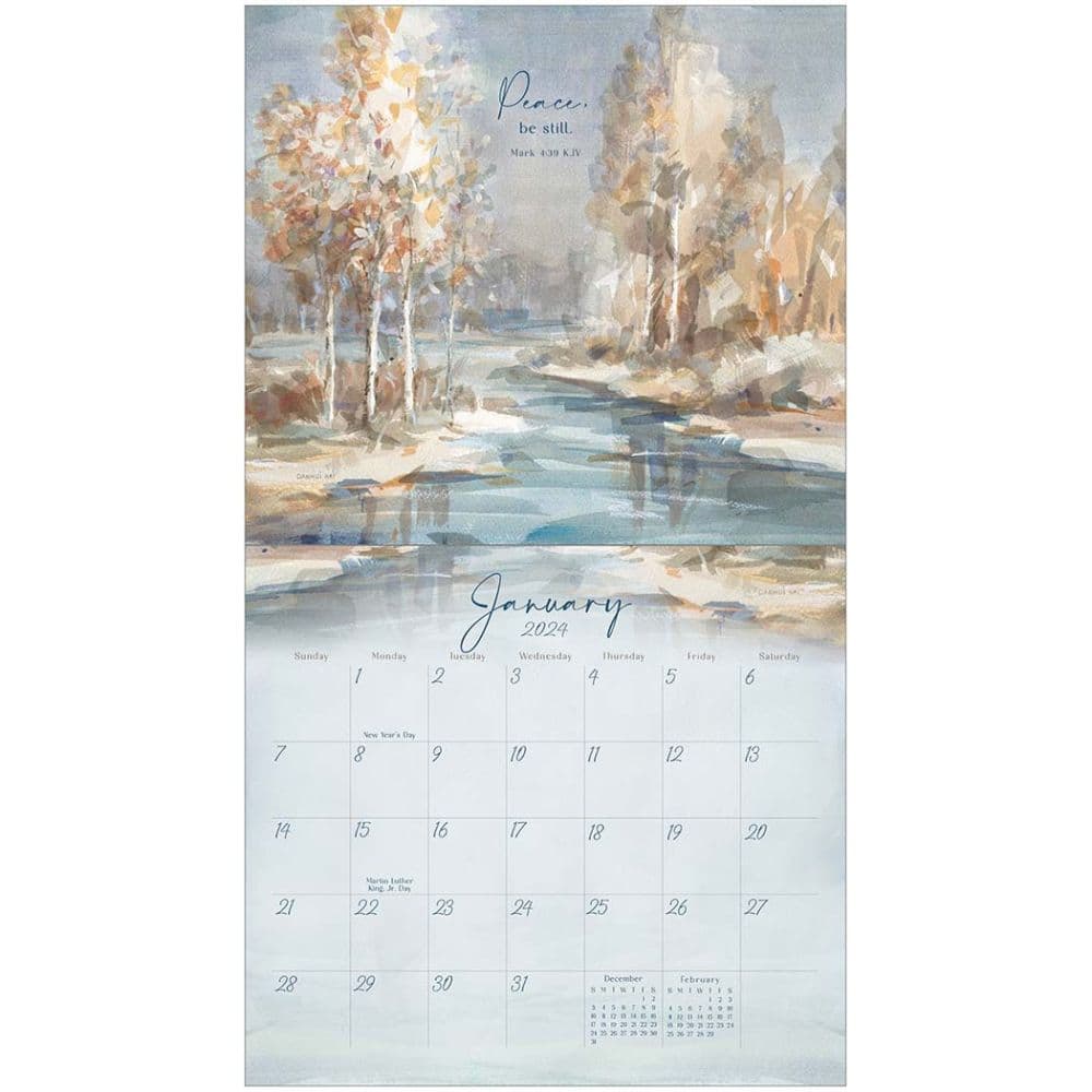 Light Gently Falling 2024 Wall Calendar