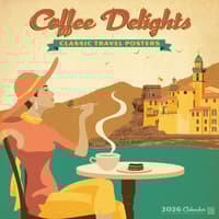 image Coffee Delights Classic Travel Posters 2026 Wall Calendar Main Image