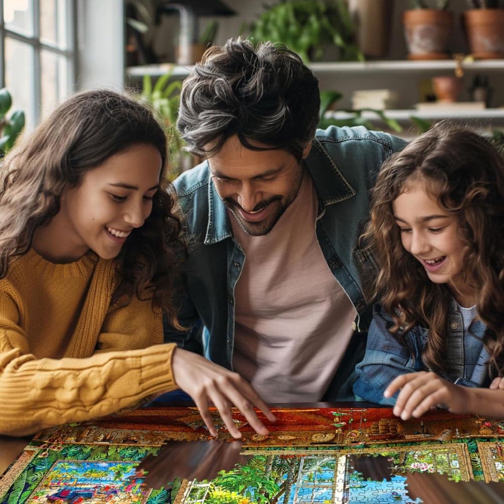 Puzzler's Paradise 1000 Piece Puzzle by Angelo Bonito Third Alternate Image