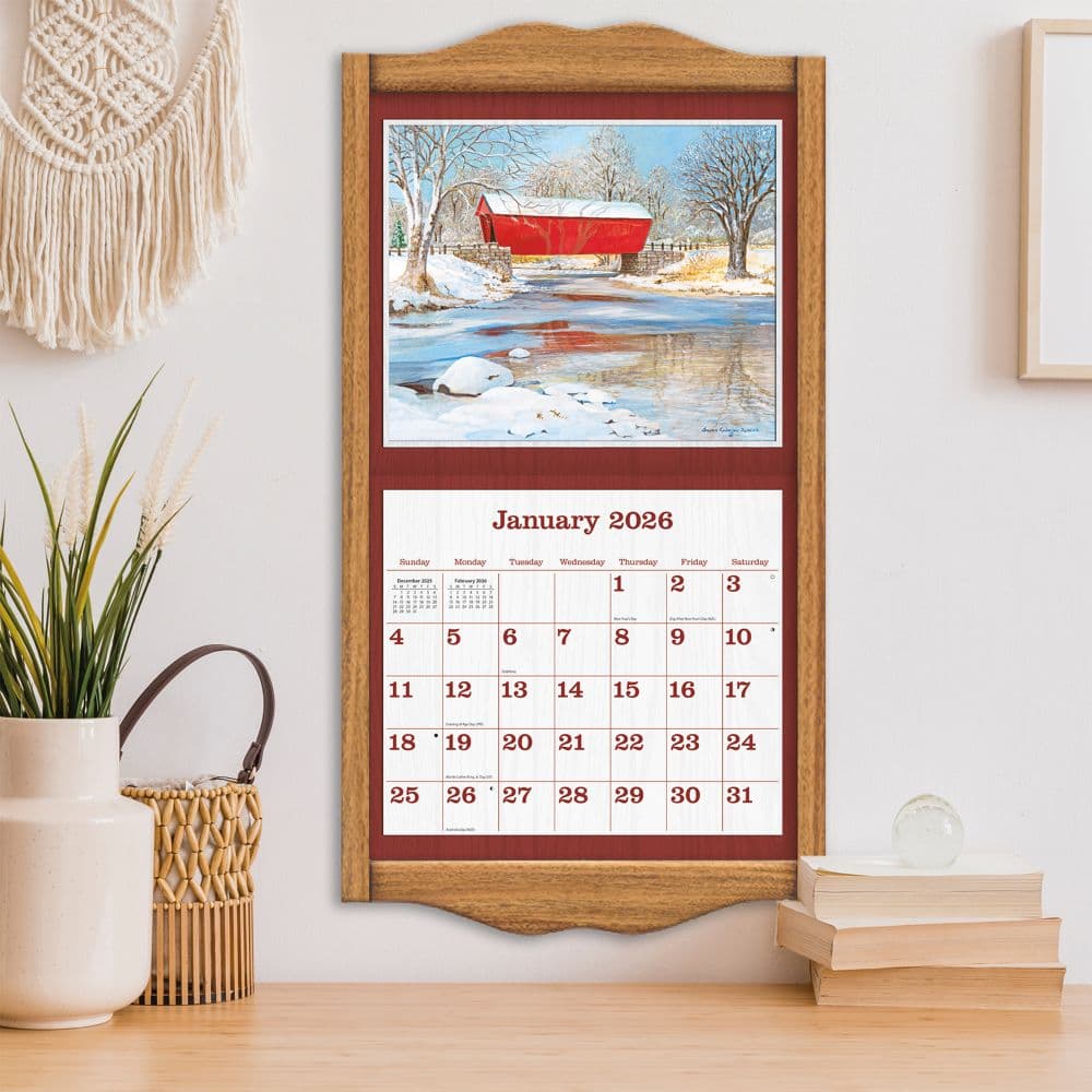 Covered Bridge 2026 Wall Calendar by Susan Knowles Jordan_ALT5