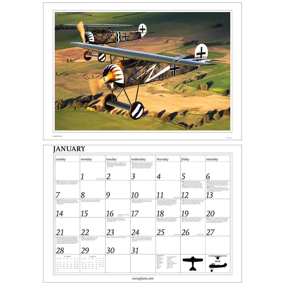 Ghosts Great War 2024 Wall Calendar