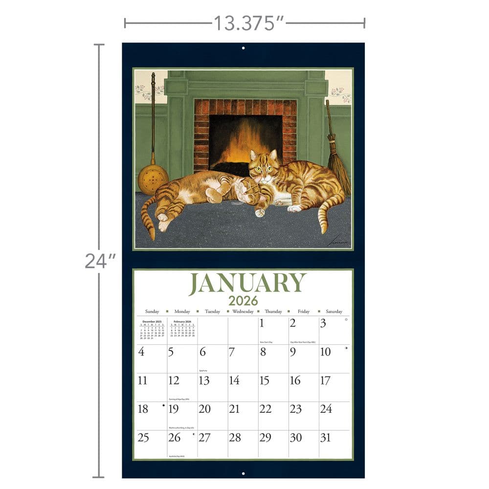 American Cat 2026 Wall Calendar by Lowell Herrero_ALT6