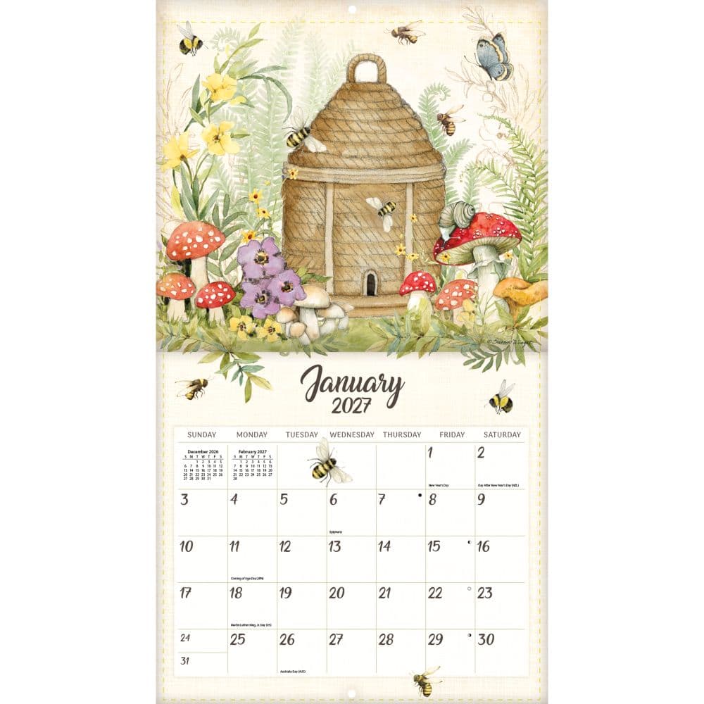 Bees In Bloom 2027 Wall Calendar Second Alternate Image