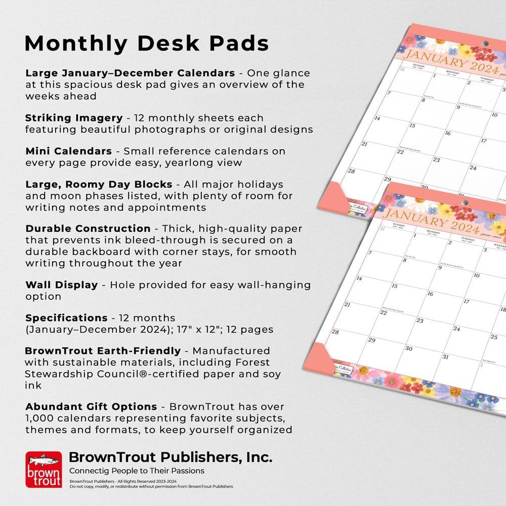 Year to Bloom Bonnie Marcus 2024 Desk Pad Third Alternate Image width=&quot;1000&quot; height=&quot;1000&quot;