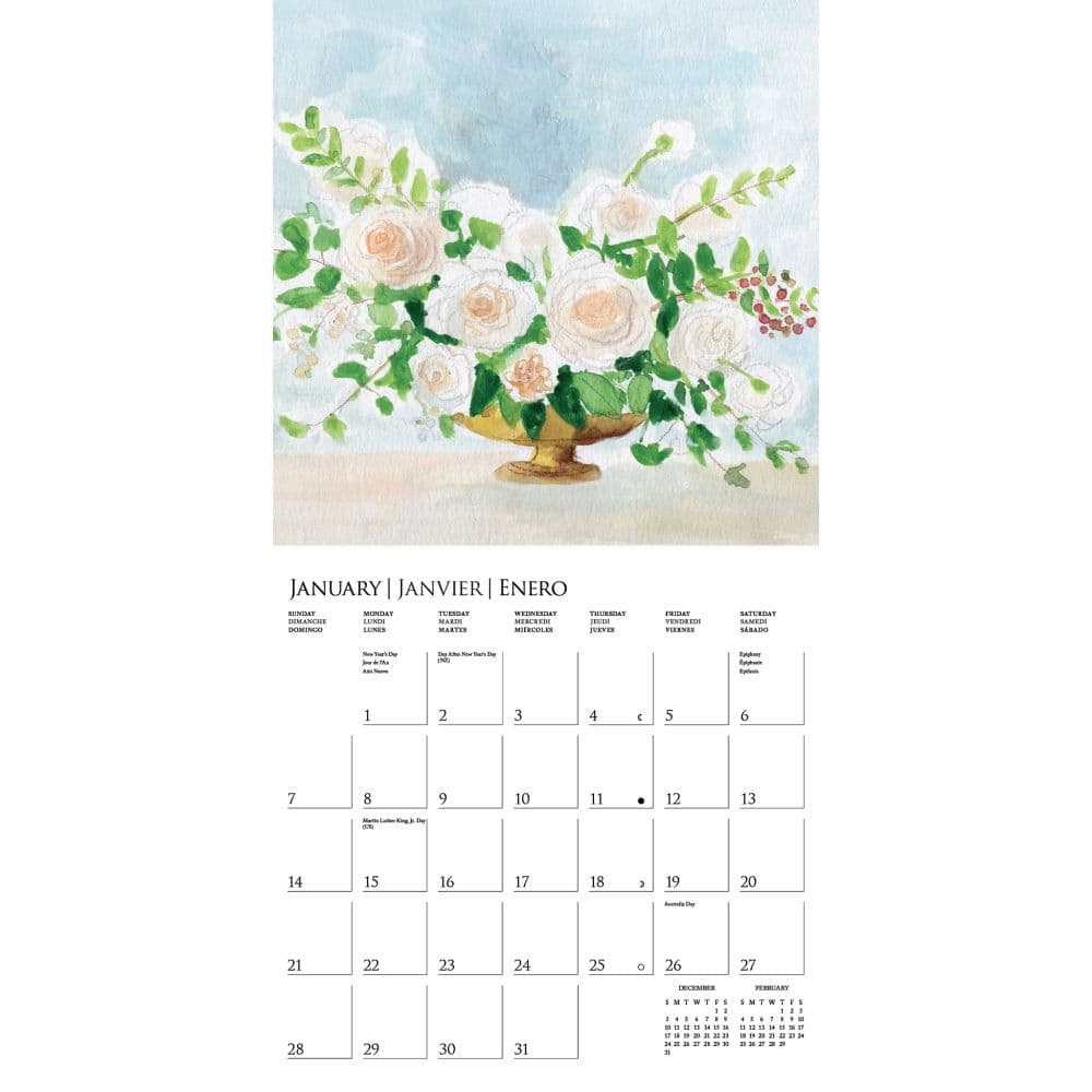 Painted Florals 2024 Wall Calendar Second Alternate Image width=&quot;1000&quot; height=&quot;1000&quot;