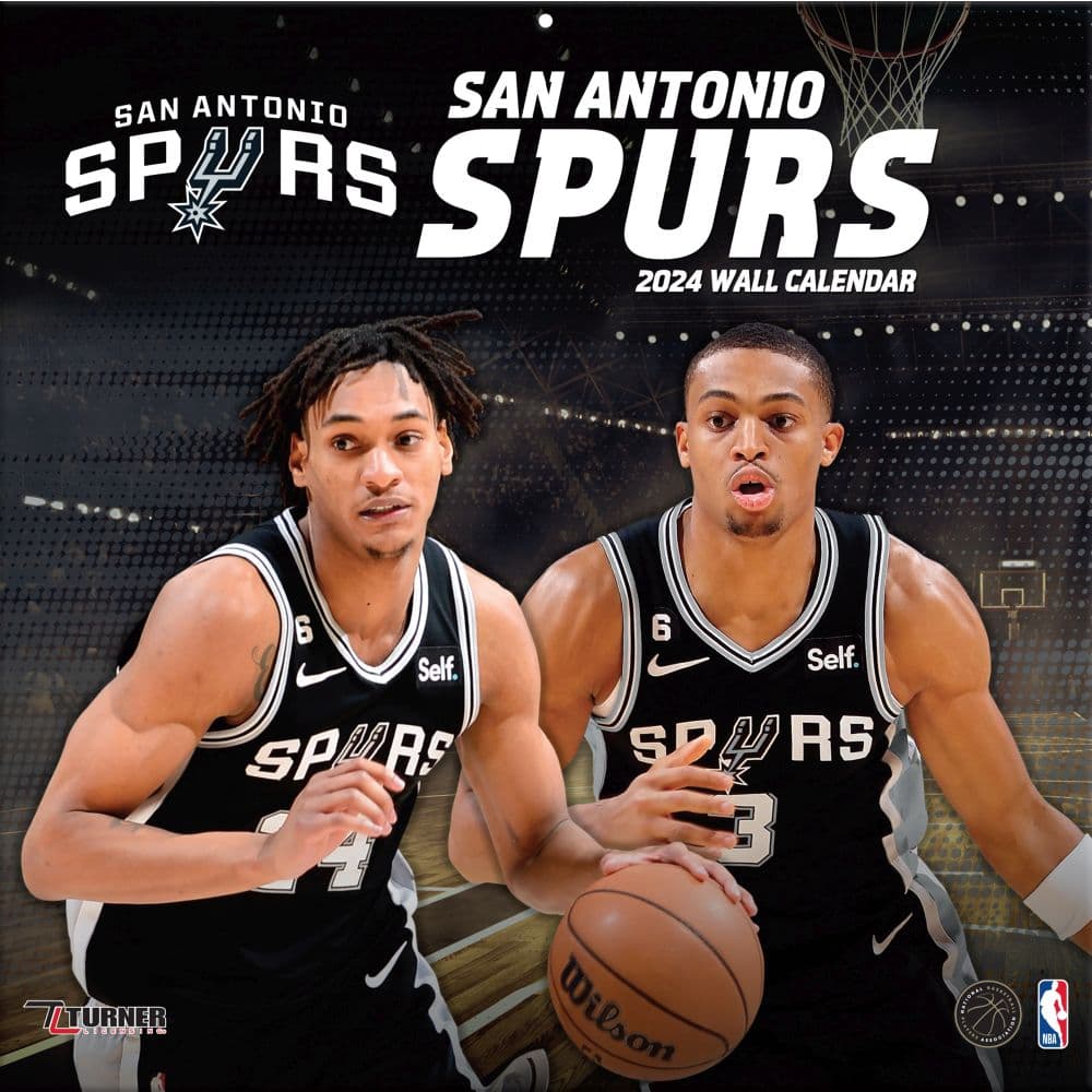 NBA San Antonio Spurs 2024 Wall Calendar