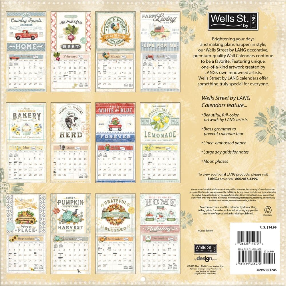 Farm Fresh 2026 Wall Calendar_ALT1