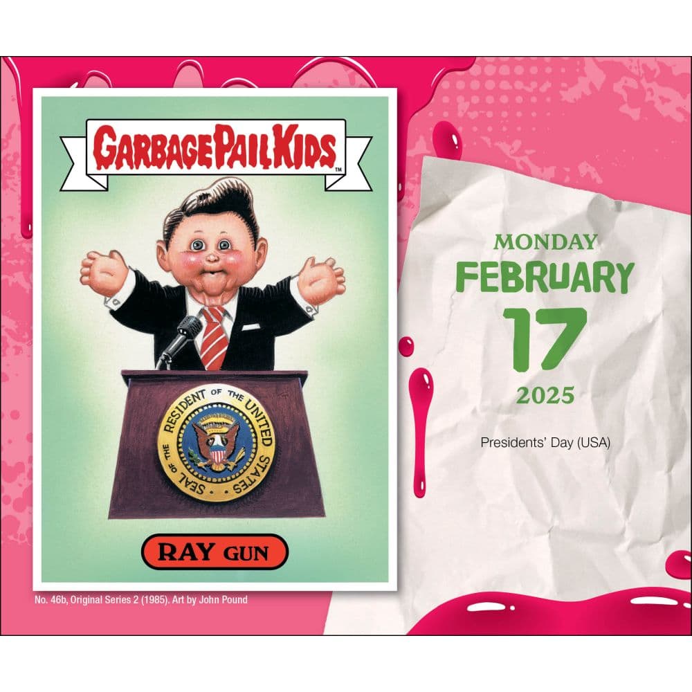 Garbage Pail Kids Bizarre Holidays 2025 Desk Calendar interior 2