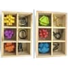 image 6 in 1 Metal Color Puzzle Wooden Box