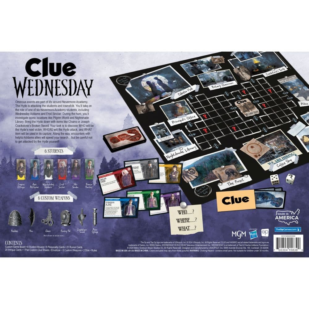 Clue Wednesday Addams Board Game alternate image 1