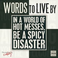 image Words to Live By 2026 Wall Calendar_Main Image