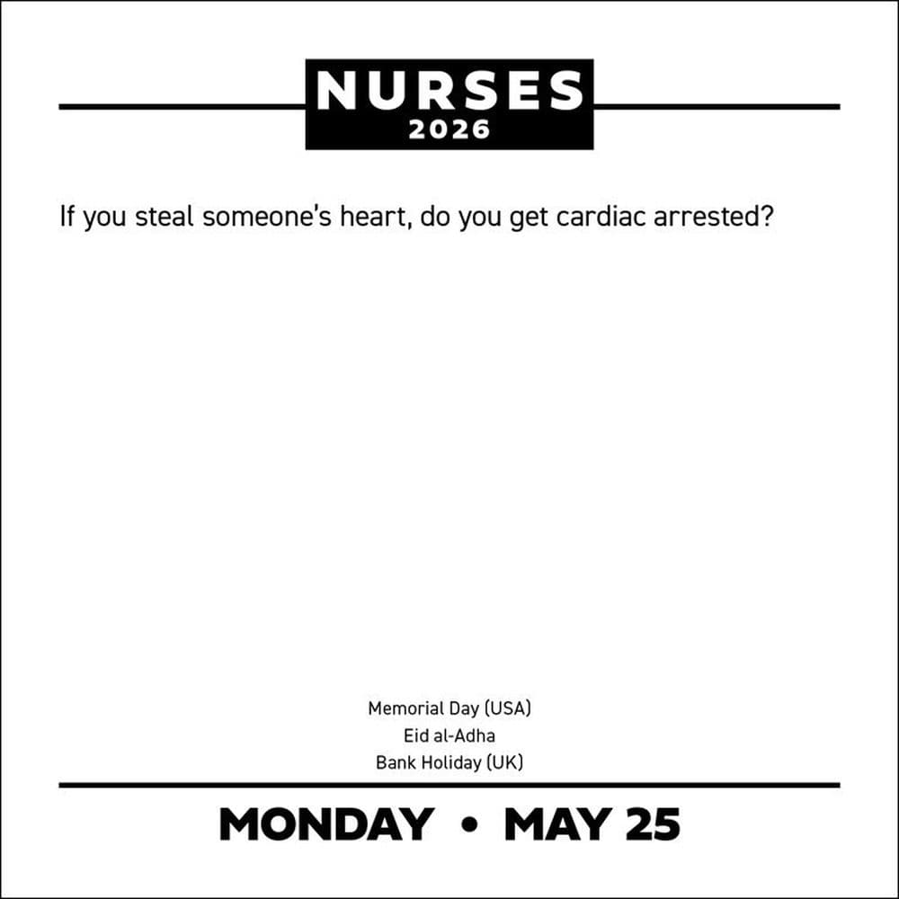 Nurses 2026 Desk Calendar Third Alternate Image